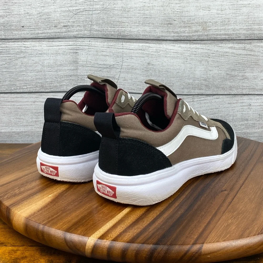 Vans Range EXP Walnut Brown Canvas Suede Shoes Men’s Sneaker Size 9.5